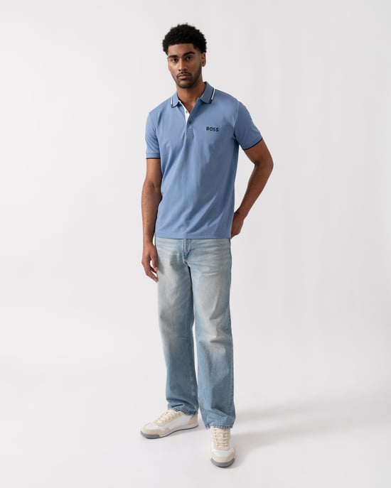 Paddy Pro Polo Shirt in Blue - Image 4