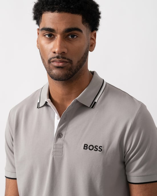 Paddy Pro Polo Shirt in Grey - Image 3