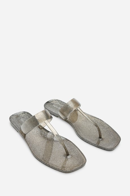 Wheres That From Womens Rosalyn Glitter Thong Flip Flop Sandals - Image 3