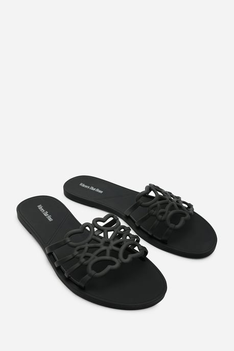 Wheres That From Womens Emiliana Cut Out Jelly Flat Sandals - Image 3