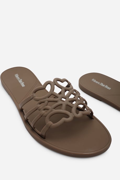 Wheres That From Womens Emiliana Cut Out Jelly Flat Sandals - Image 4