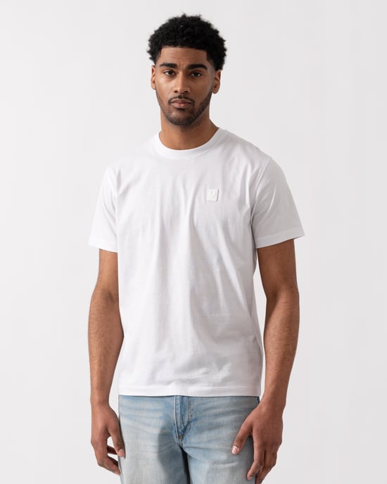 Steel T-Shirt in White - Image 1