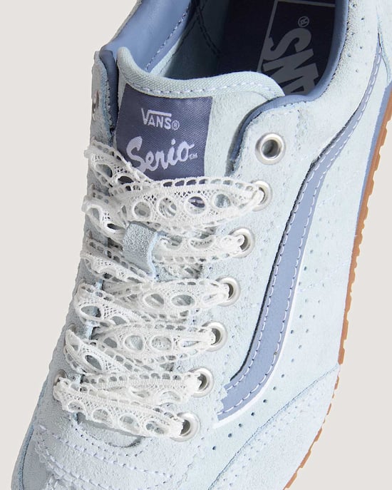 Vans Super Lowpro Suede Women's Light Blue Trainers - Image 5