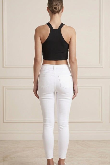 Distressed Ripped Skinny Jeans - Image 3