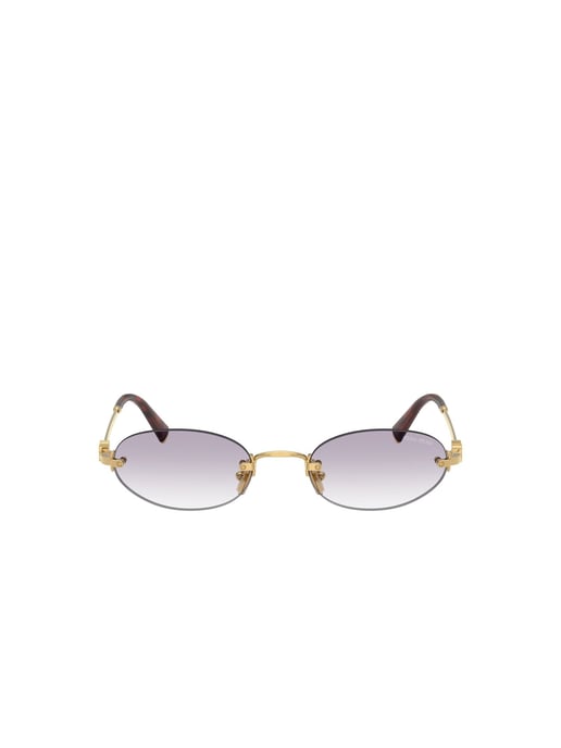 Miu Miu Sunglasses Purple Gradient/Gold - Image 2