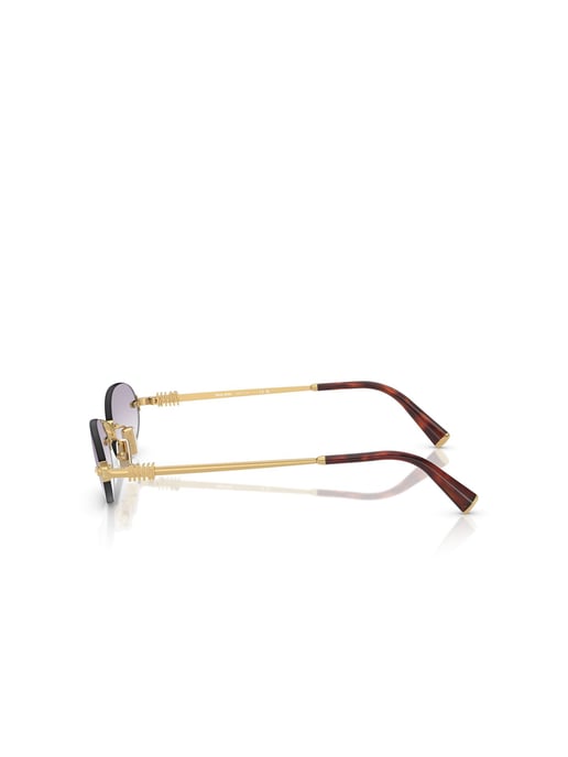 Miu Miu Sunglasses Purple Gradient/Gold - Image 3