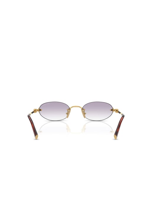 Miu Miu Sunglasses Purple Gradient/Gold - Image 4