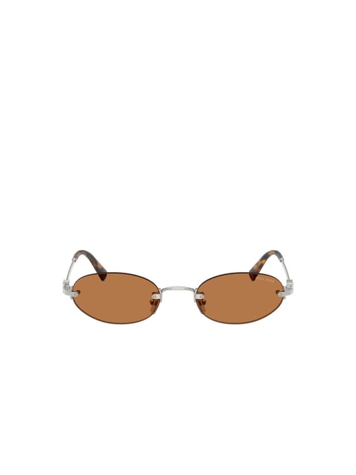 Miu Miu Sunglasses Brown/Silver - Image 2