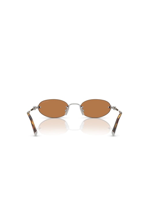 Miu Miu Sunglasses Brown/Silver - Image 4