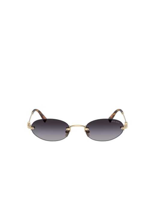 Miu Miu Sunglasses Grey/Gold - Image 2
