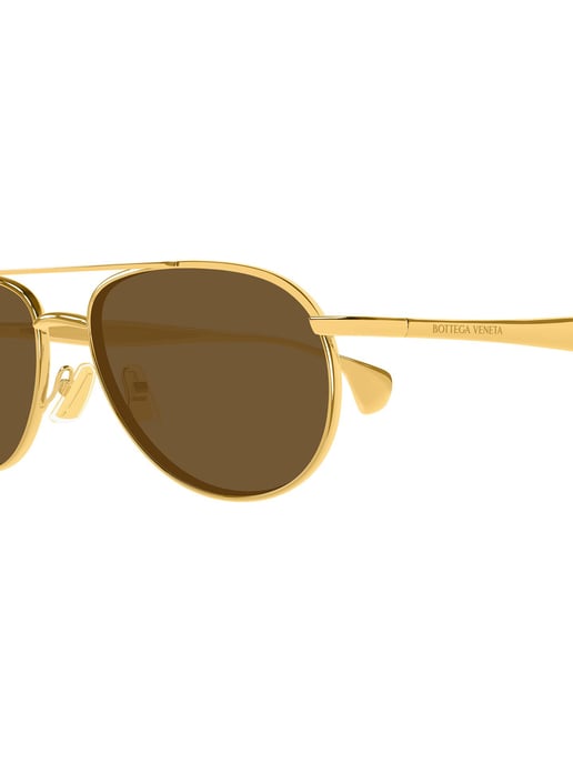 Bottega Veneta Zonnebril Goud/Bruin - Image 2