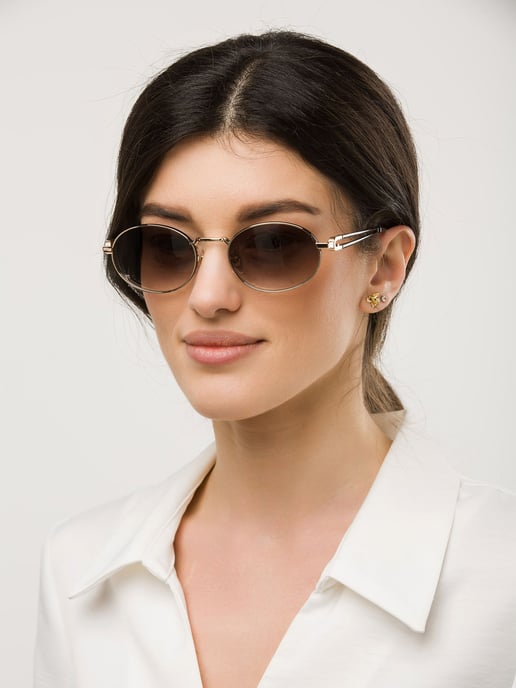Furla Sunglasses Oro Rose' Luc. W/Parts Black Luc - Image 4