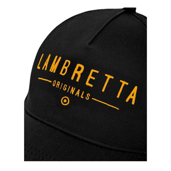 Lambretta Unisex Volwassen Originals Baseballpet (Zwart/Goud) - Image 3