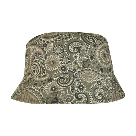 Lambretta Paisley Bucket Hat (Khaki Green) - Image 2