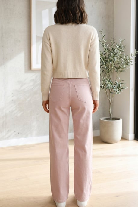 High Waisted Wide Leg Jeans - Image 2