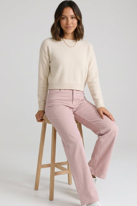 High Waisted Wide Leg Jeans - Image 3