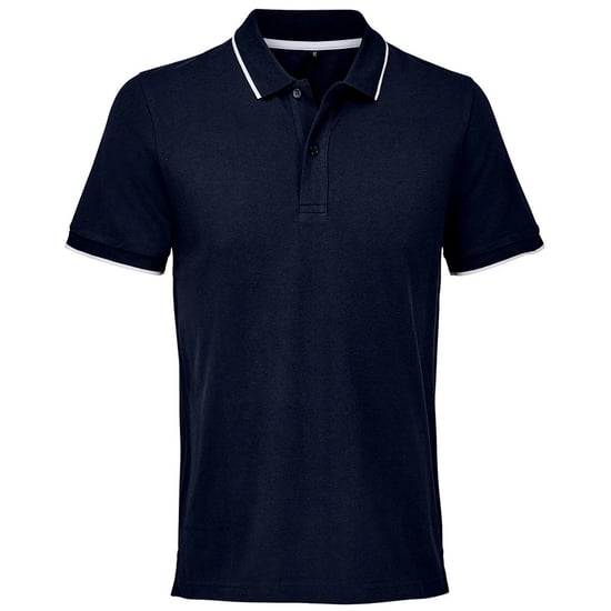 SOLS Volwassen Unisex Palermo Poloshirt (Franse marine / Wit) - Image 1