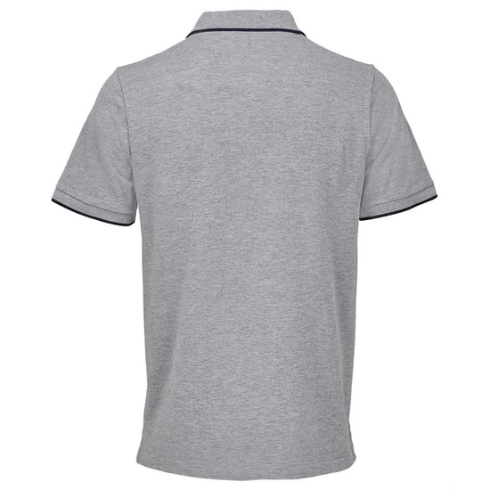 SOLS Volwassen Unisex Palermo Poloshirt (Grijze Marl/Franse marine) - Image 2