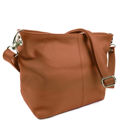 Women's Italian Leather Handbag Shoulder Bag in Tan - Image 6