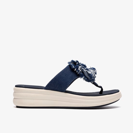 Drift Rose Navy Sandals - Image 1