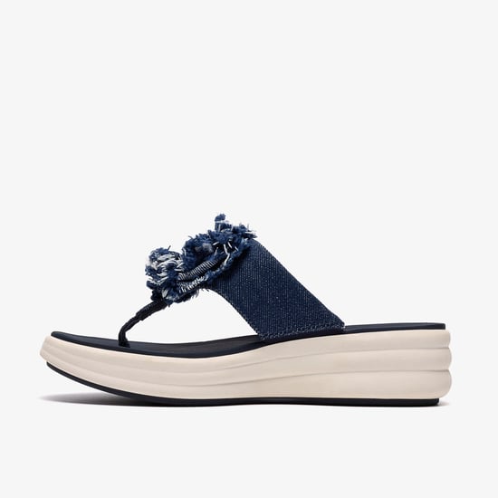 Drift Rose Navy Sandals - Image 2