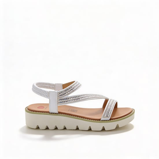 Heavenly Feet Fresco Womens Slingback Sandals White - Image 1