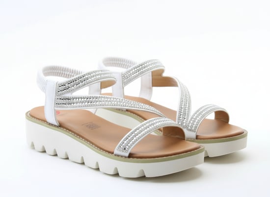 Heavenly Feet Fresco Womens Slingback Sandals White - Image 3