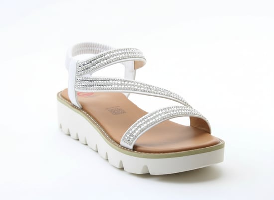Heavenly Feet Fresco Womens Slingback Sandals White - Image 4