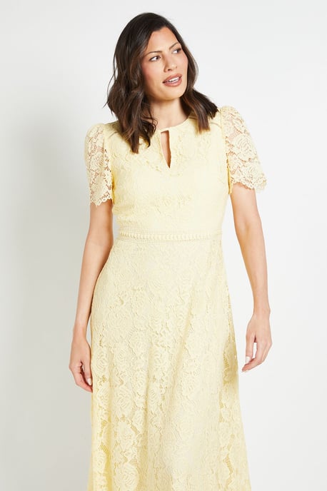 Lace Hanky Hem Midi Dress - Image 2