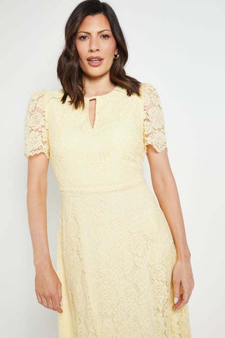 Lace Hanky Hem Midi Dress - Image 4