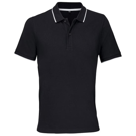 SOLS Volwassen Unisex Palermo Poloshirt (Zwart, Wit) - Image 1