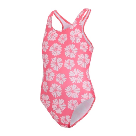 Regatta Eendelig Katrisse Floral Badpak met Textuur voor Meisjes (Roze waas) - Image 3
