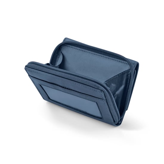 Women’s Genuine Leather RFID Wallet with Card & Coin Pocket in Navy - Image 5