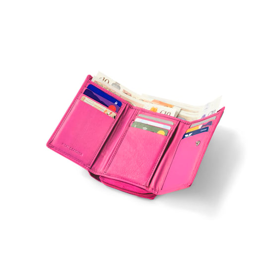 Women’s Genuine Leather RFID Wallet with Card & Coin Pocket in Pink - Image 5