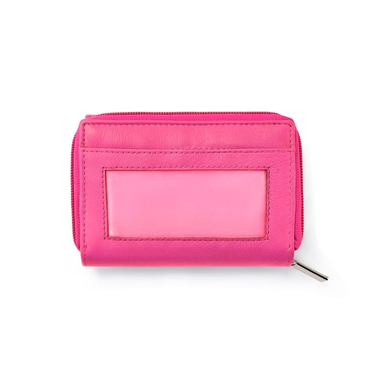 Women’s Genuine Leather RFID Wallet with Card & Coin Pocket in Pink - Image 6