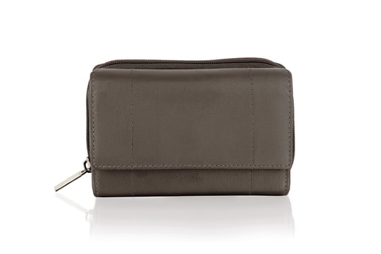 Women's Genuine Leather Purse RFID Blocking Wallet In Brown - Image 5