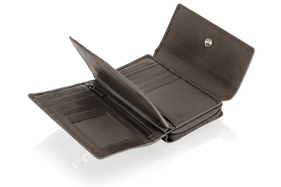 Women's Genuine Leather Purse RFID Blocking Wallet In Brown - Image 6