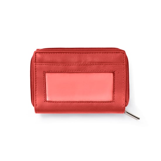 Women’s Genuine Leather RFID Wallet with Card & Coin Pocket in Red - Image 6