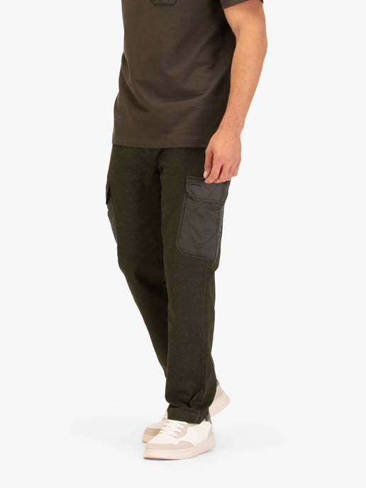 Luke 1977 Mens Continental Joggers in Dark Green - Image 2