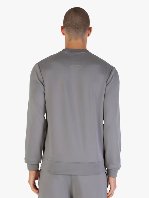 Luke 1977 Mens Latchford Sweatshirt in Concrete Cement - Image 3