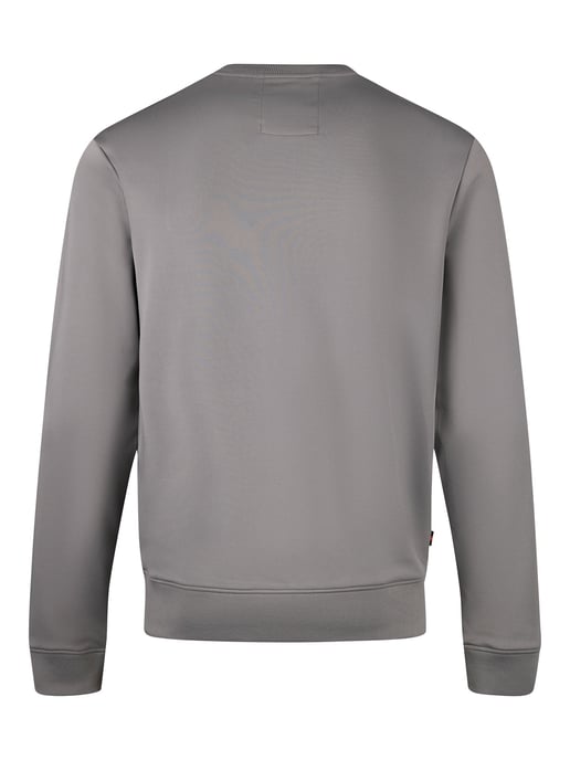 Luke 1977 Mens Latchford Sweatshirt in Concrete Cement - Image 4