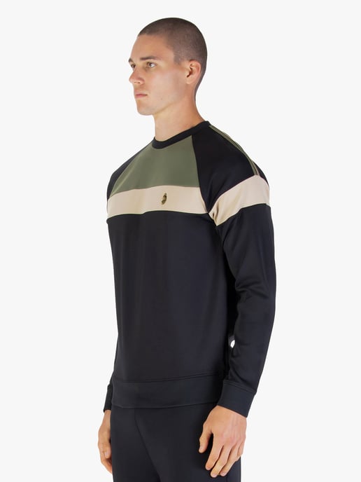 Luke 1977 Mens Adam 3 Sweatshirt in Clover Mix - Image 3