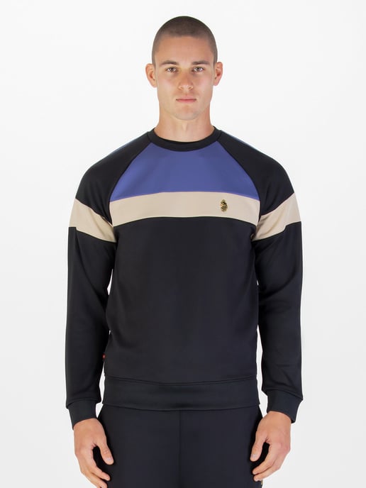 Luke 1977 Mens Adam 3 Sweatshirt in Black Future Dusk - Image 2