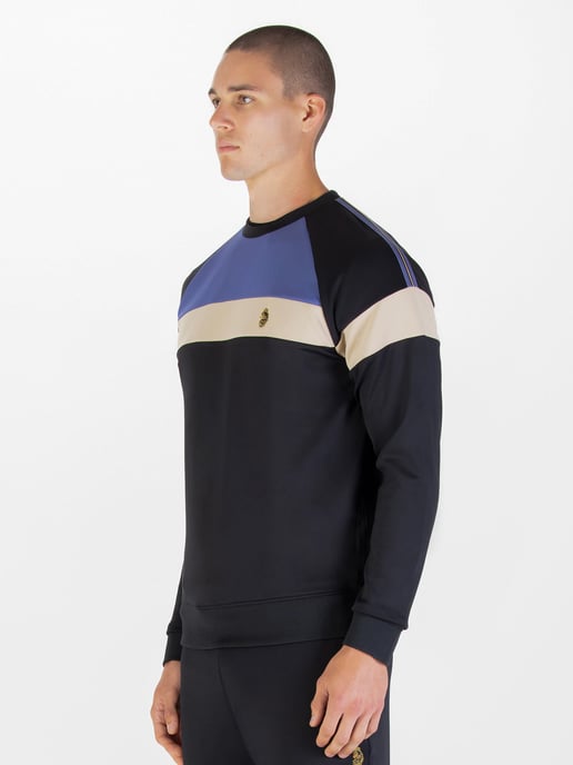 Luke 1977 Mens Adam 3 Sweatshirt in Black Future Dusk - Image 3
