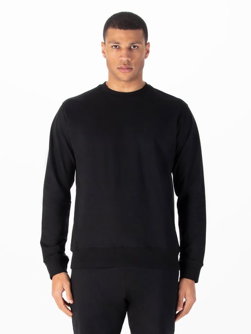 Luke 1977 Mens Conclusion Oversized Sweatshirt in Black - Image 2