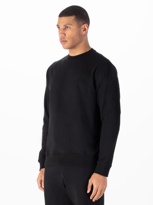 Luke 1977 Mens Conclusion Oversized Sweatshirt in Black - Image 3