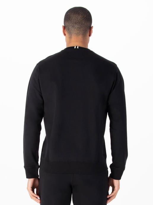 Luke 1977 Mens Conclusion Oversized Sweatshirt in Black - Image 4