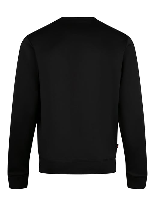 Luke 1977 Mens Latchford Sweatshirt in Black Dark Ecru - Image 5