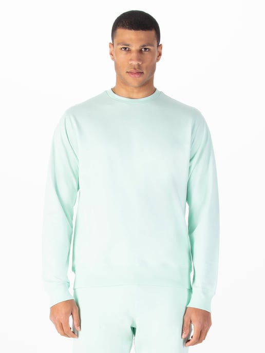 Luke 1977 Mens Conclusion Oversized Sweatshirt in Mint - Image 2