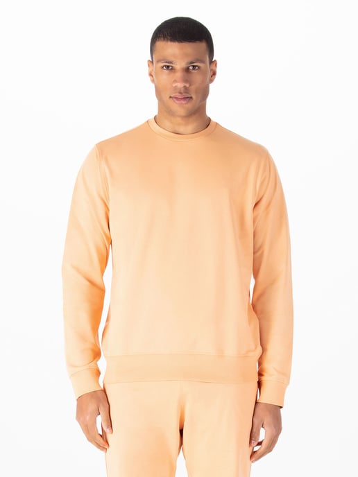 Luke 1977 Mens Conclusion Oversized Sweatshirt in Peach - Image 2